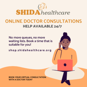 Click here to book your online consultation with a doctor at Shida Healthcare online pharmacy and doctor